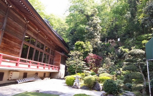 出雲大社福井分院の庭から小さくPP見えます。